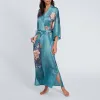 Silk Keina Long Kimono Robe sold by Kim + Ono