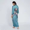 Silk Keina Long Kimono Robe sold by Kim + Ono