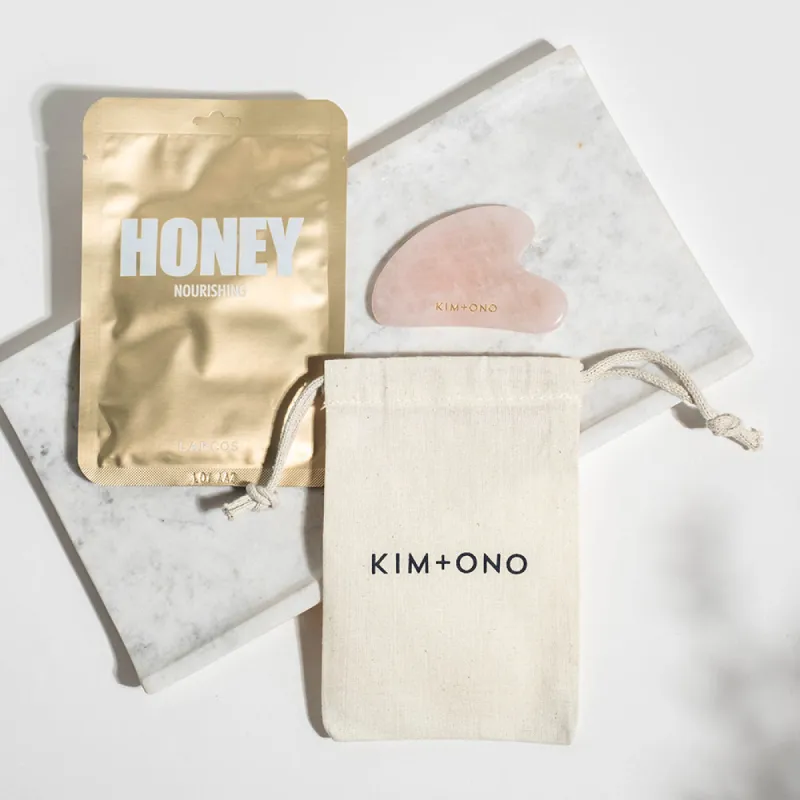 Gua Sha Tool + Sheet Mask Bundle sold by Kim + Ono