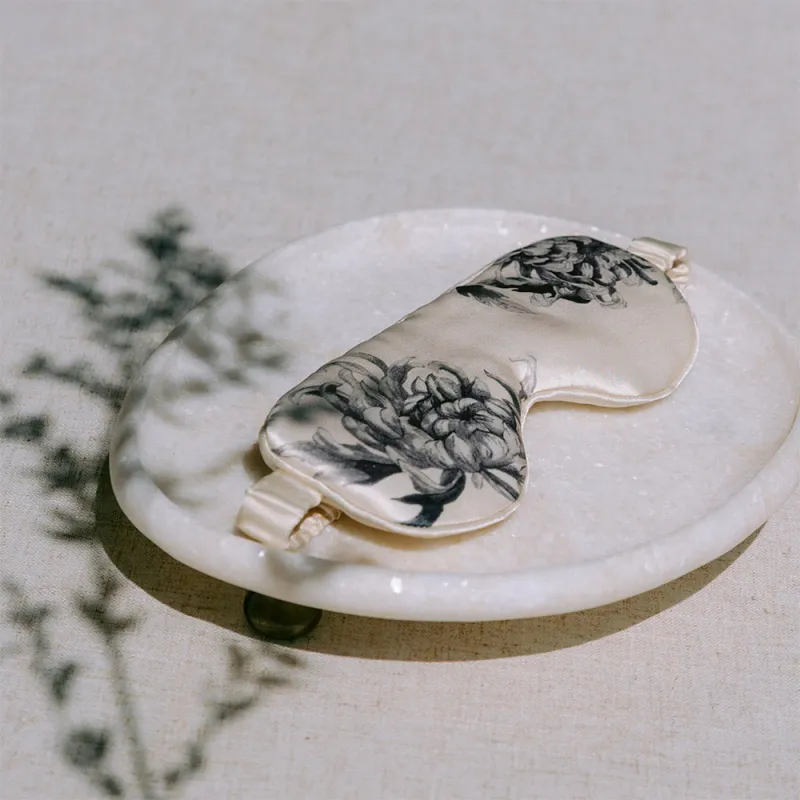 Washable Silk Kiku Sleeping Eye Mask sold by Kim + Ono