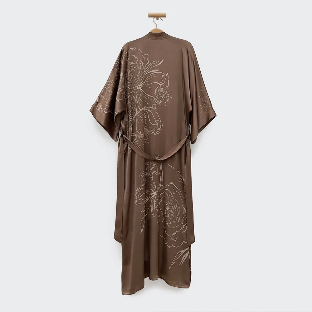 Washable Silk Jia Art Long Kimono Robe sold by Kim + Ono product image thumbnail 3