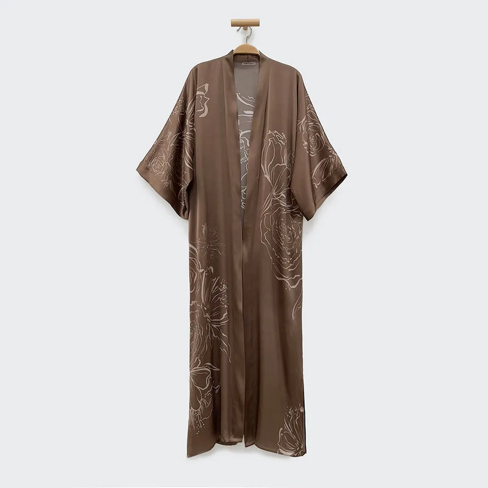 Washable Silk Jia Art Long Kimono Robe sold by Kim + Ono product image thumbnail 2