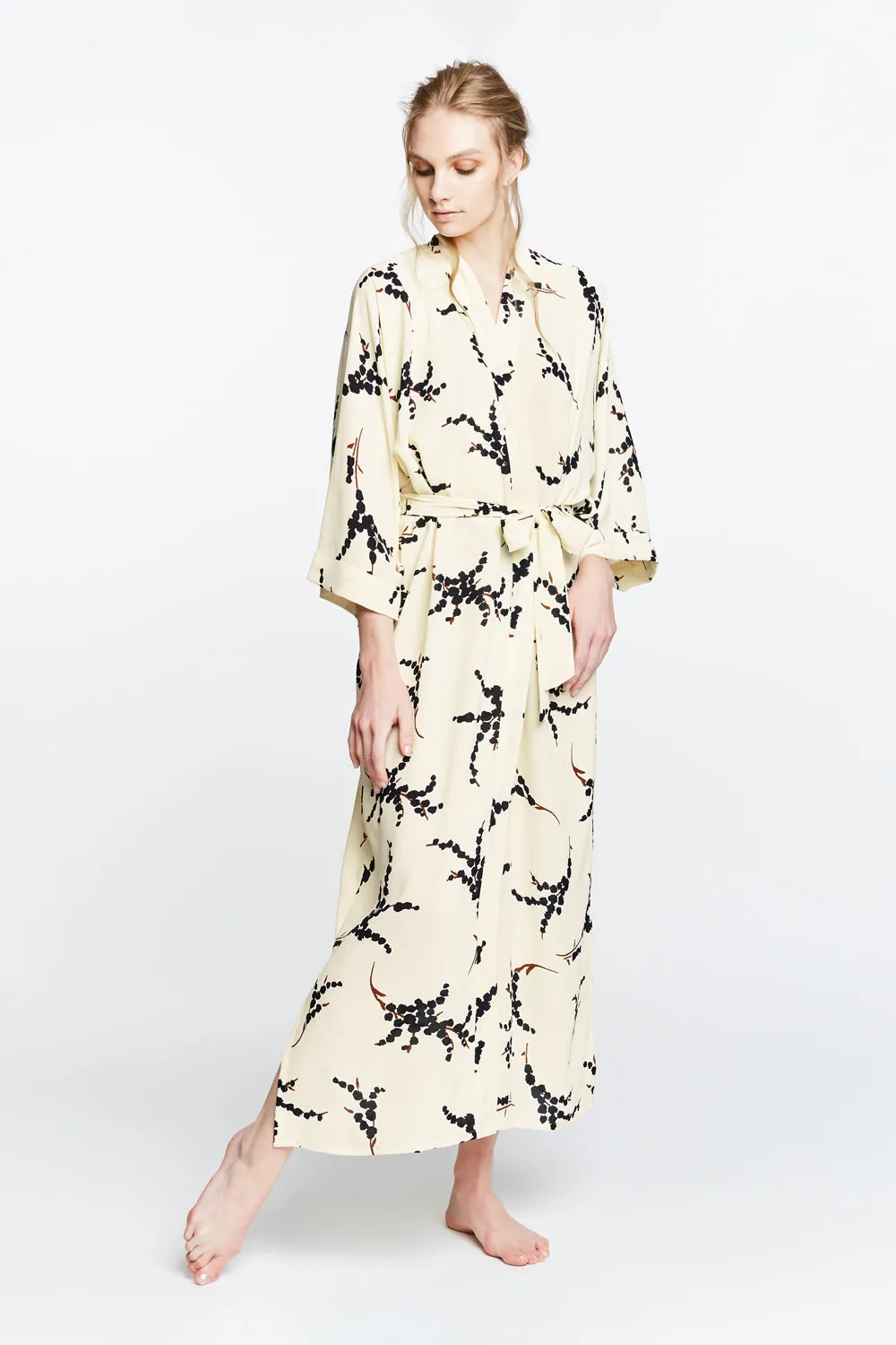 Mio Long Kimono Robe sold by Kim + Ono