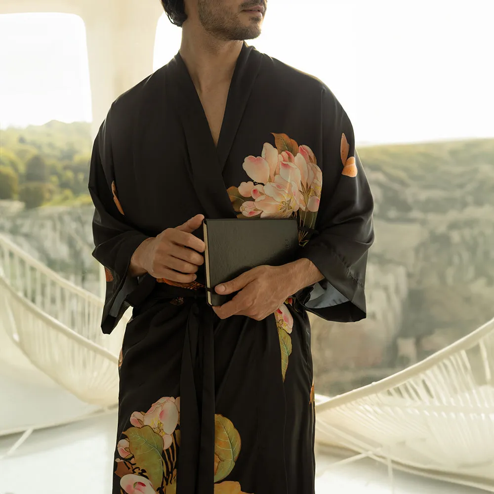 Peony & Butterfly Long Kimono Robe sold by Kim + Ono product image thumbnail 4