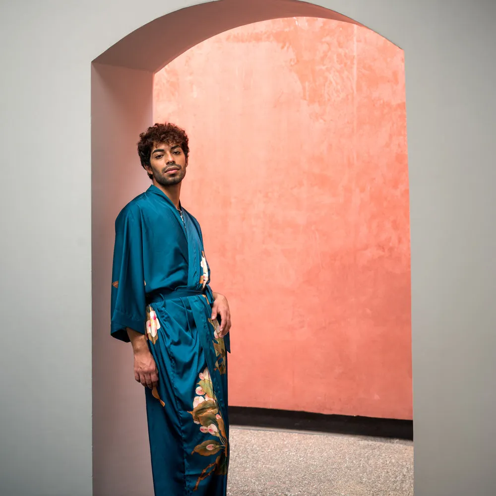 Peony & Butterfly Long Kimono Robe sold by Kim + Ono product image thumbnail 2