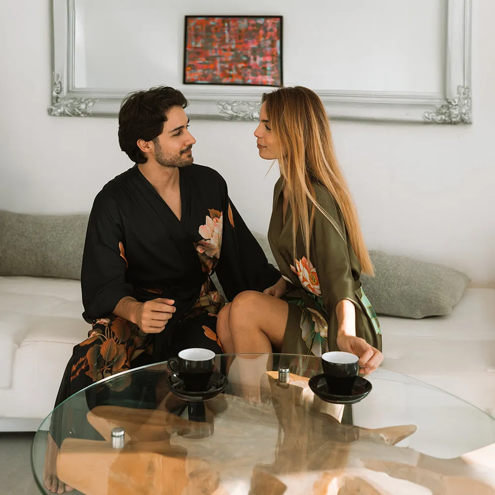 Peony & Butterfly Long Kimono Robe sold by Kim + Ono product image thumbnail 5