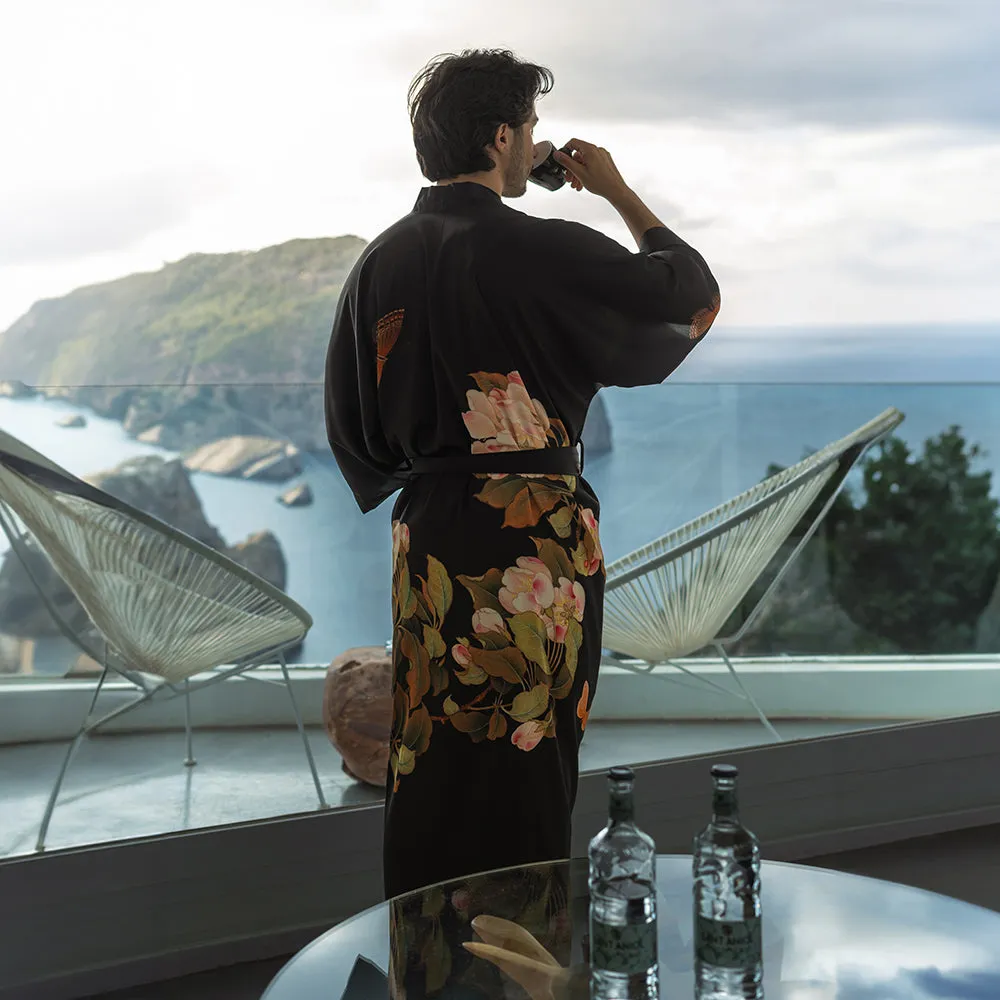 Peony & Butterfly Long Kimono Robe sold by Kim + Ono product image thumbnail 3