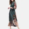 Silk Kiku Long Kimono Robe sold by Kim + Ono