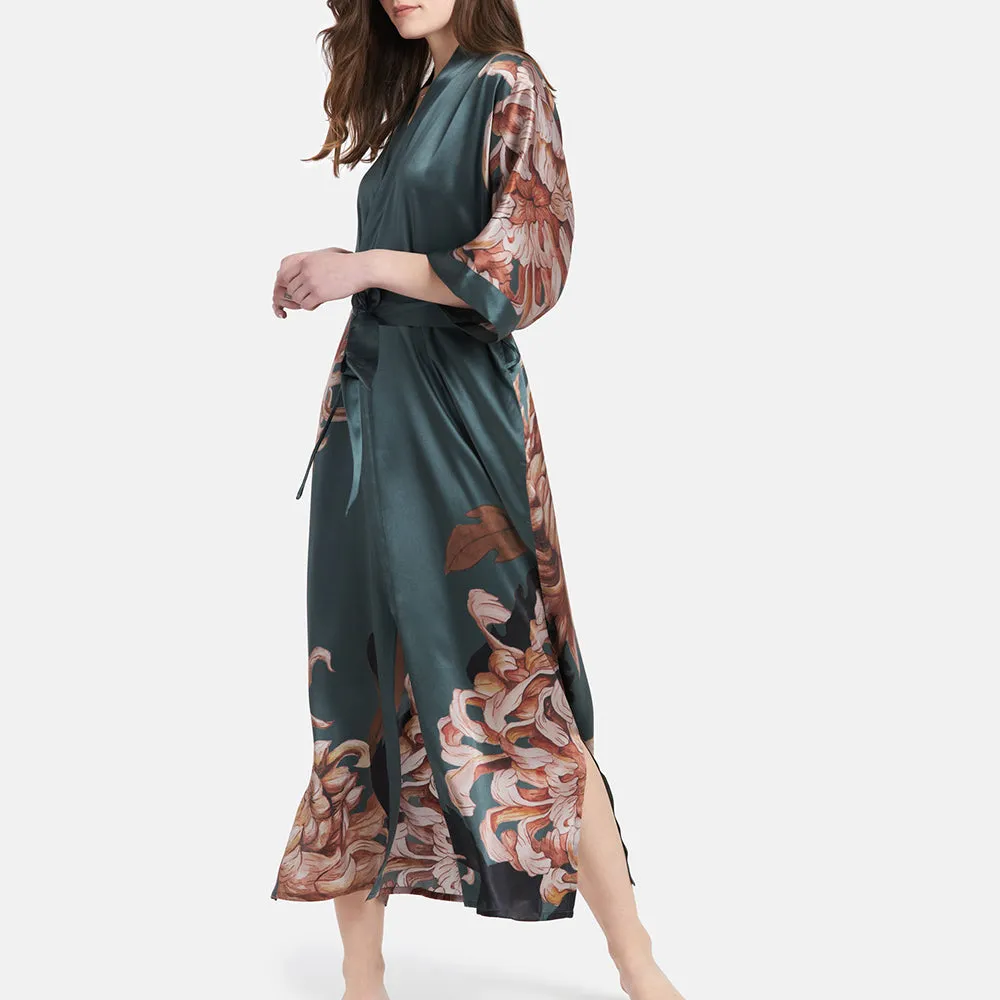 Silk Kiku Long Kimono Robe sold by Kim + Ono product image thumbnail 3