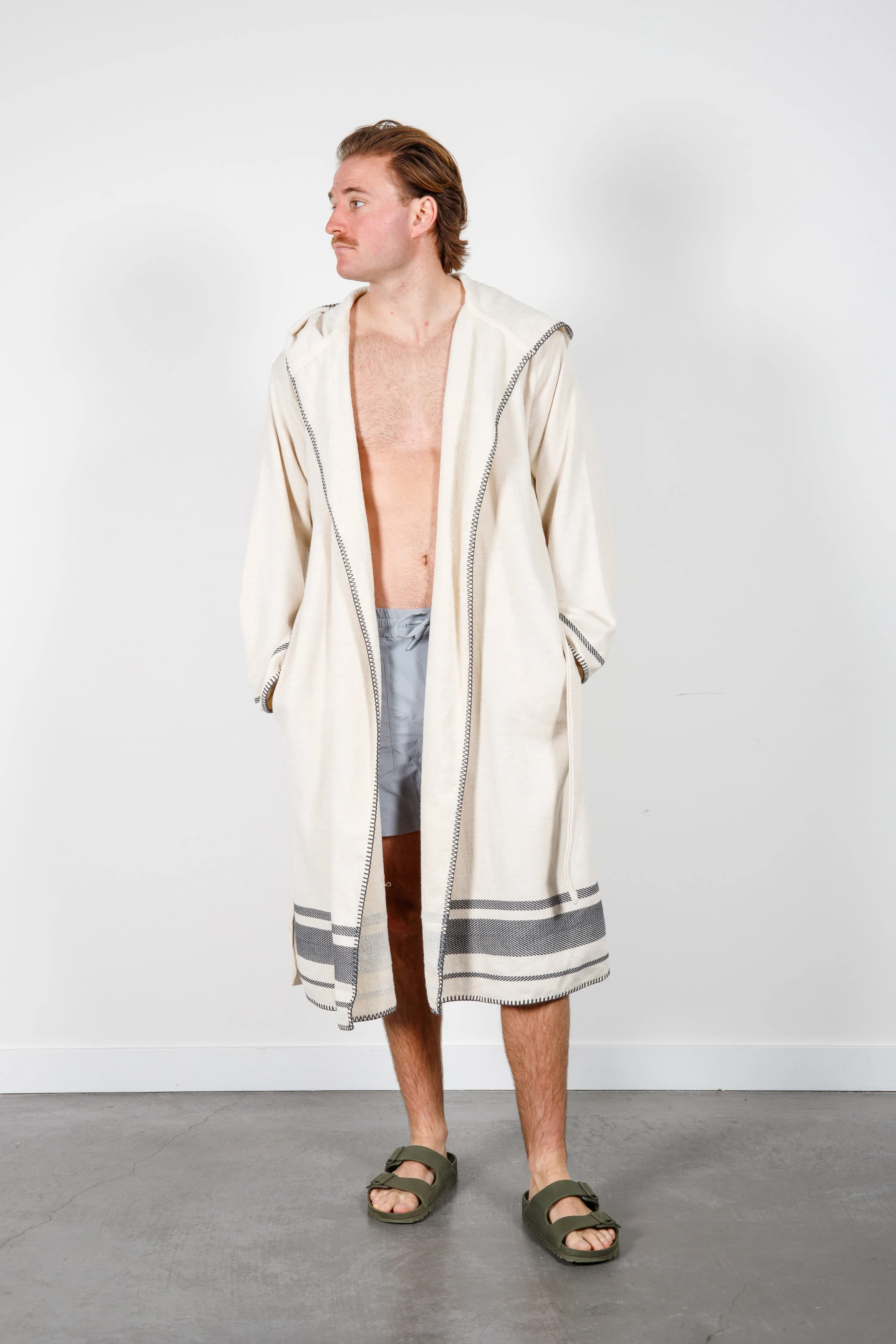 THE HAWTHORNE SERIES | Hooded Terry Robe sold by Tofino Towel Co product image thumbnail 2