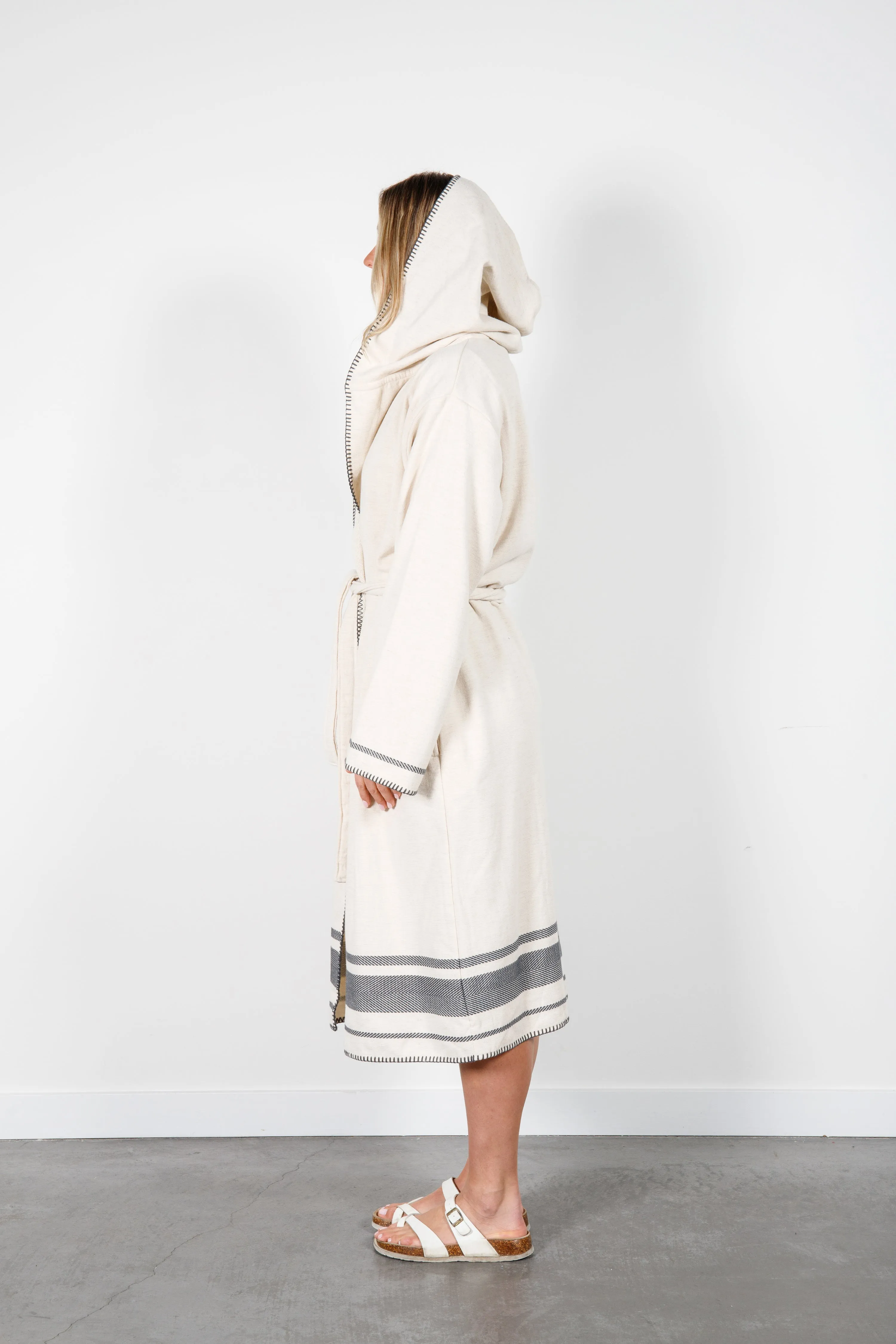 THE HAWTHORNE SERIES | Hooded Terry Robe sold by Tofino Towel Co product image thumbnail 5