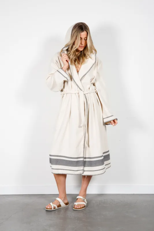 THE HAWTHORNE SERIES | Hooded Terry Robe sold by Tofino Towel Co