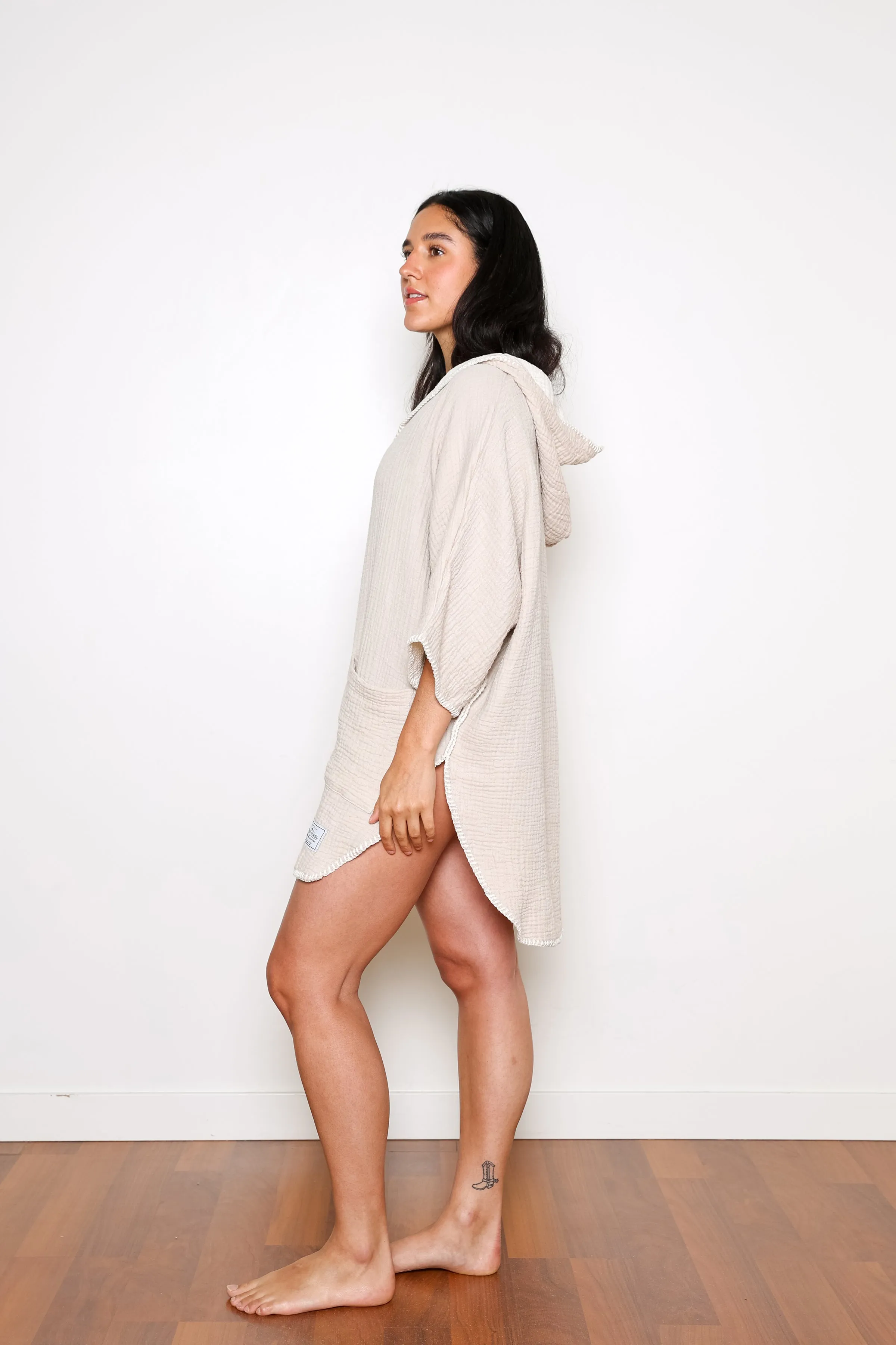 THE COCOON | Unisex Muslin Surf Poncho sold by Tofino Towel Co product image thumbnail 5