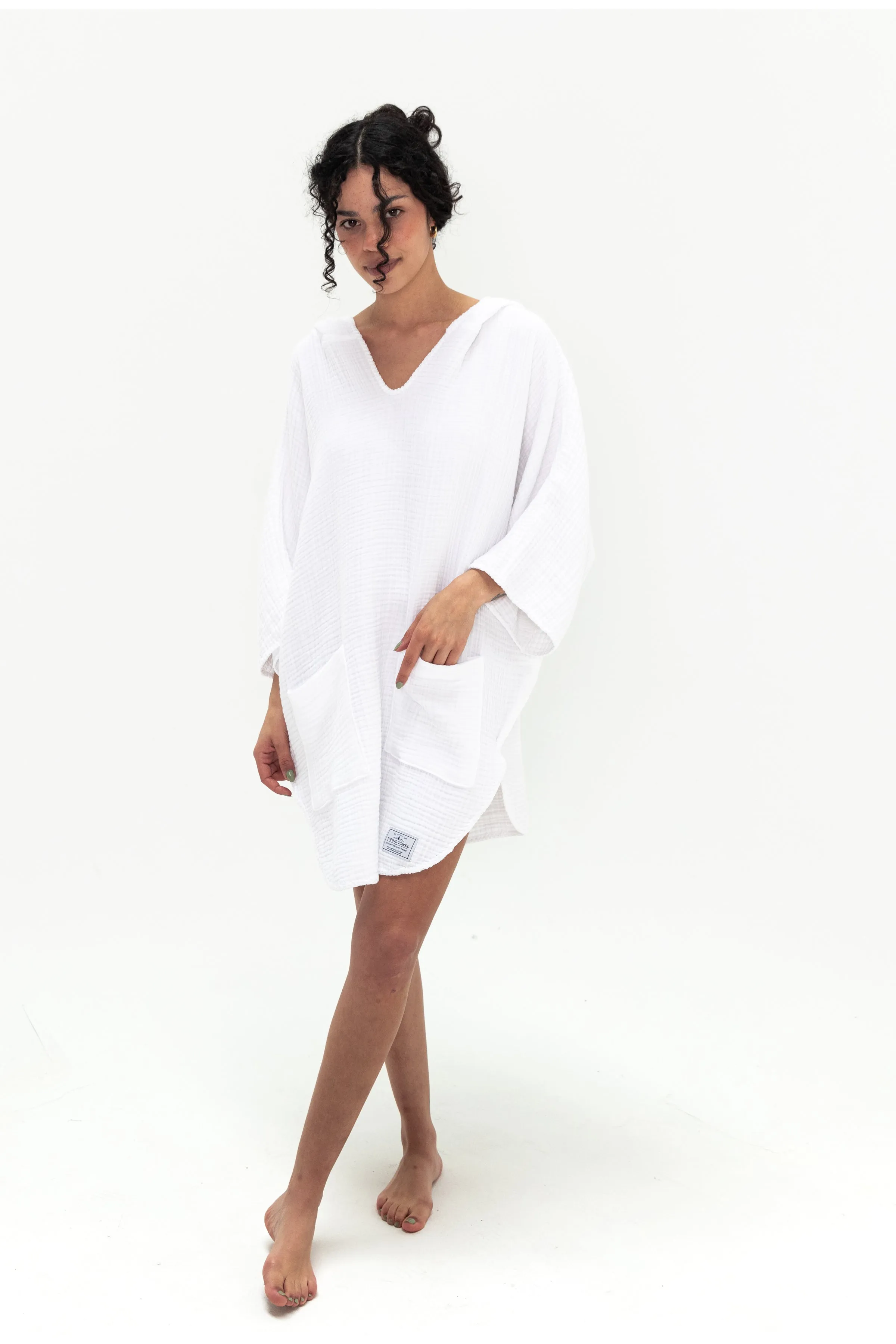 THE COCOON | Unisex Muslin Surf Poncho sold by Tofino Towel Co product image thumbnail 3
