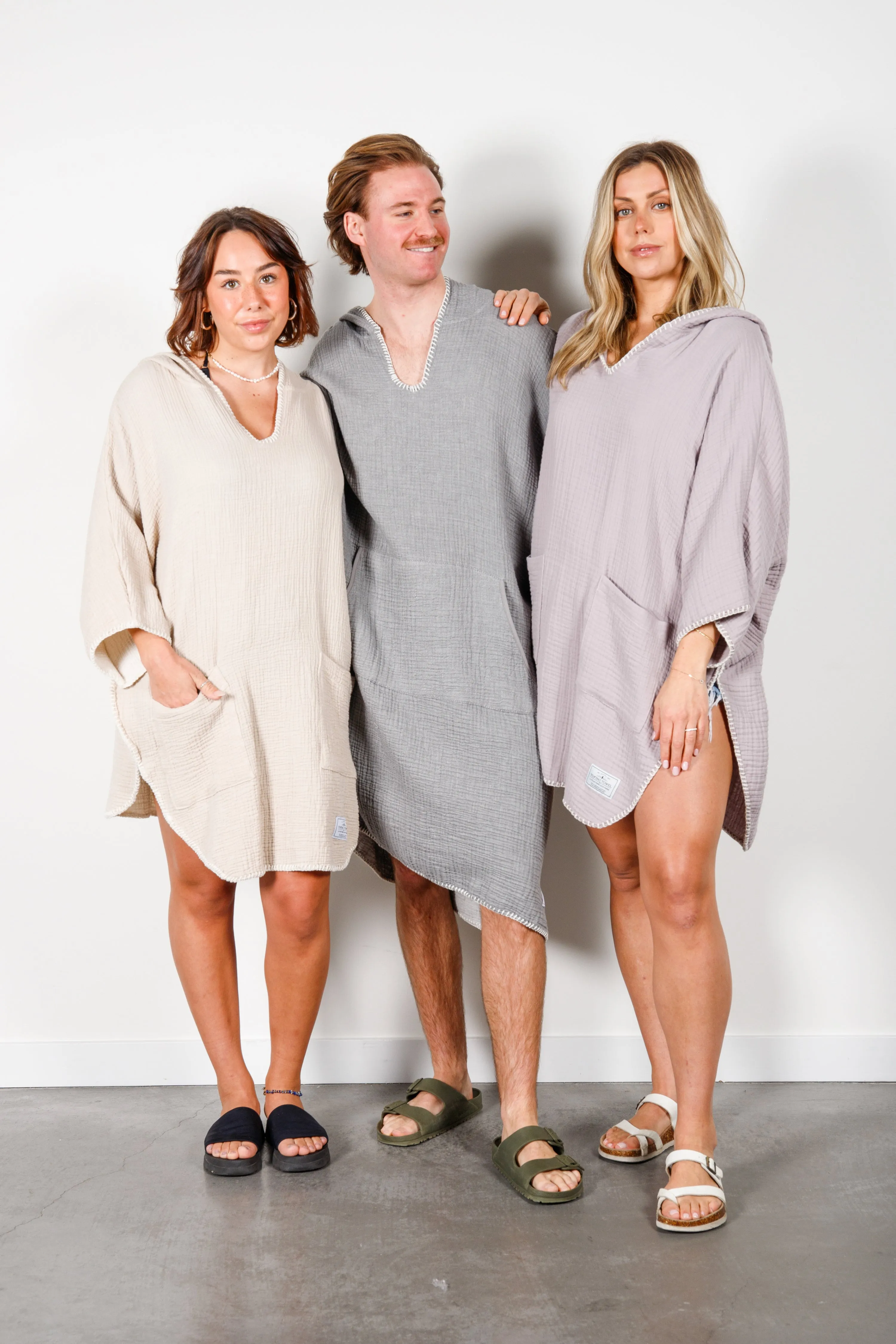 THE COCOON | Unisex Muslin Surf Poncho sold by Tofino Towel Co product image thumbnail 2