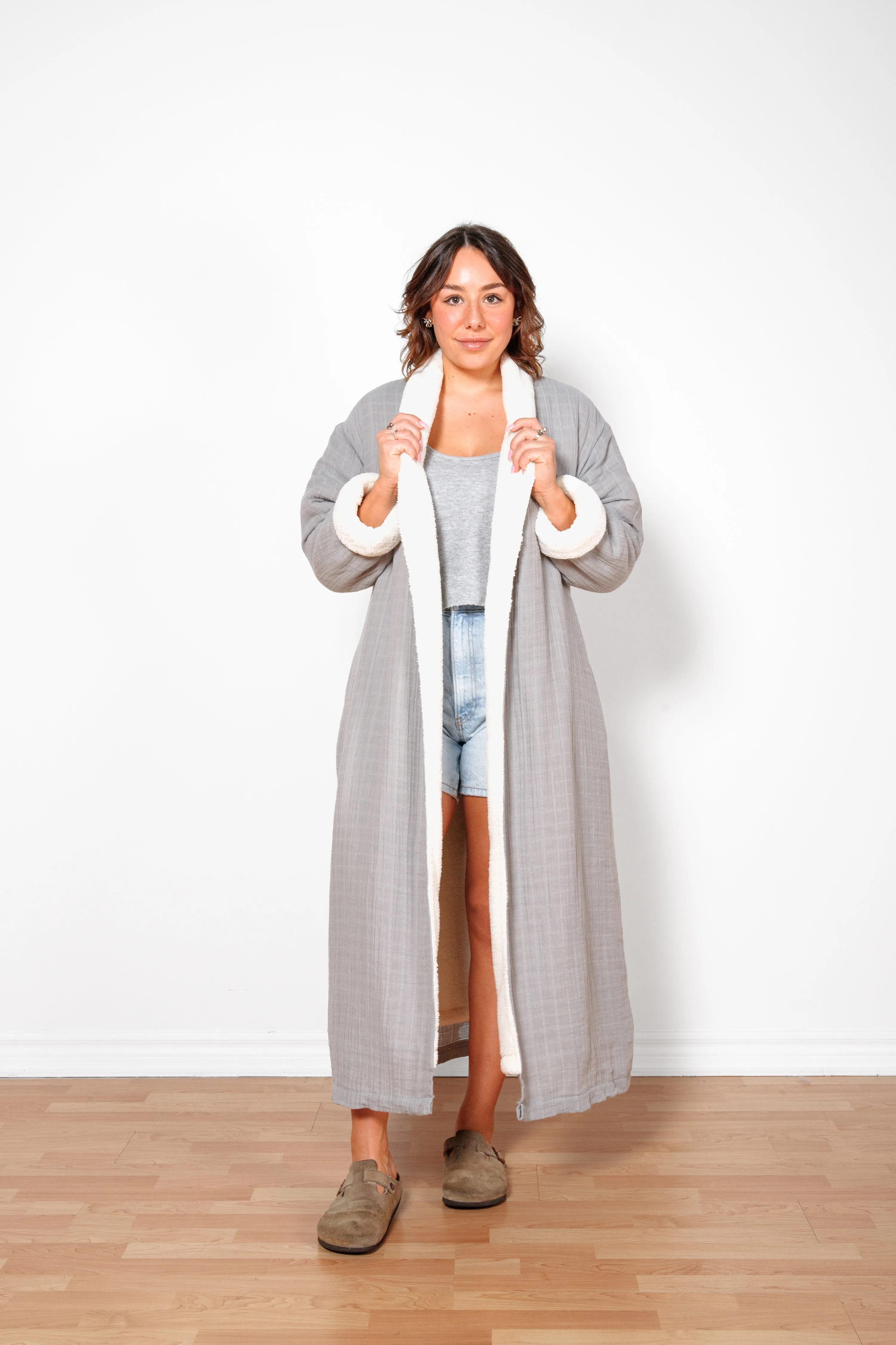 THE BOREAL | Unisex Fleece-lined Robe sold by Tofino Towel Co product image thumbnail 3