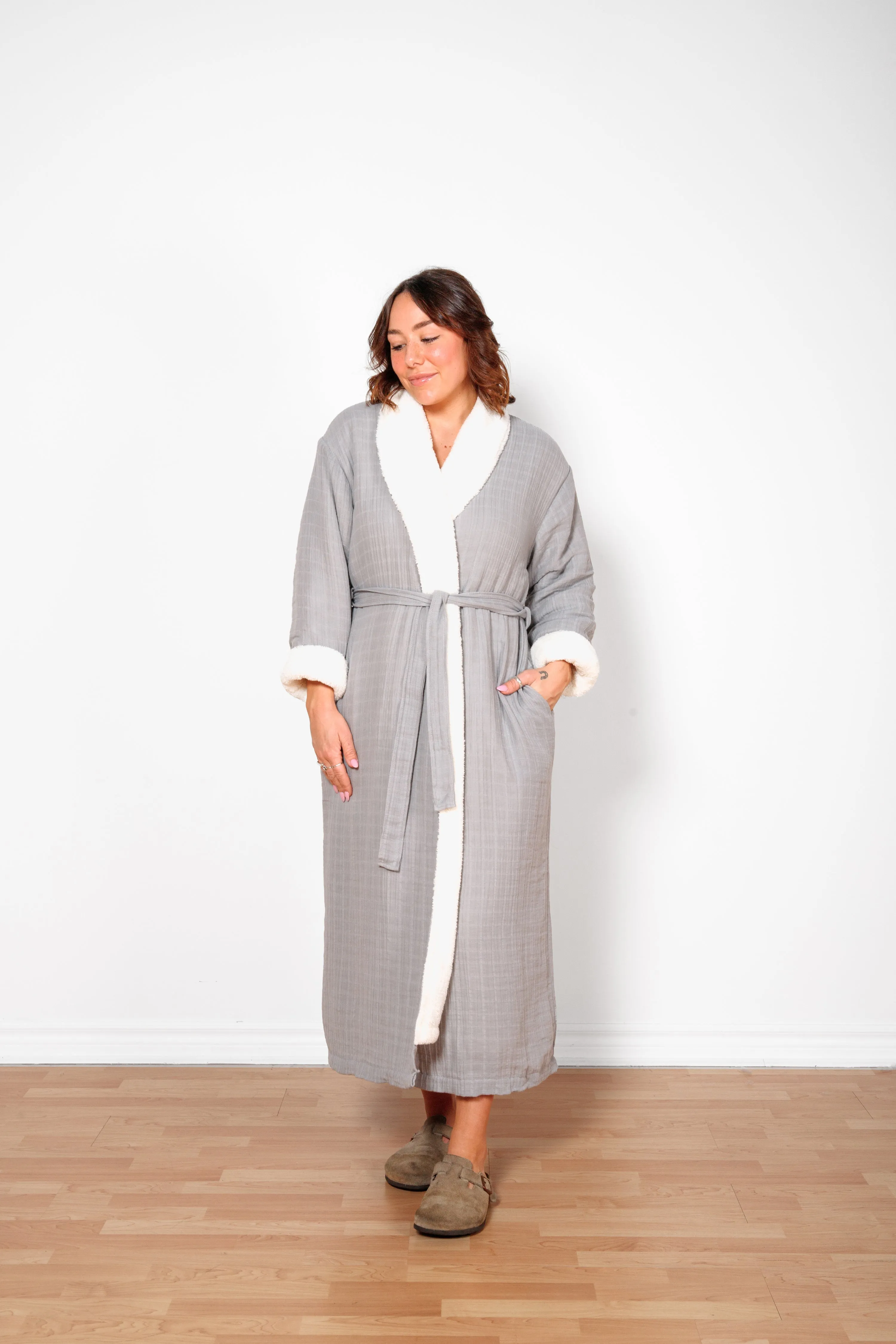 THE BOREAL | Unisex Fleece-lined Robe sold by Tofino Towel Co product image thumbnail 5