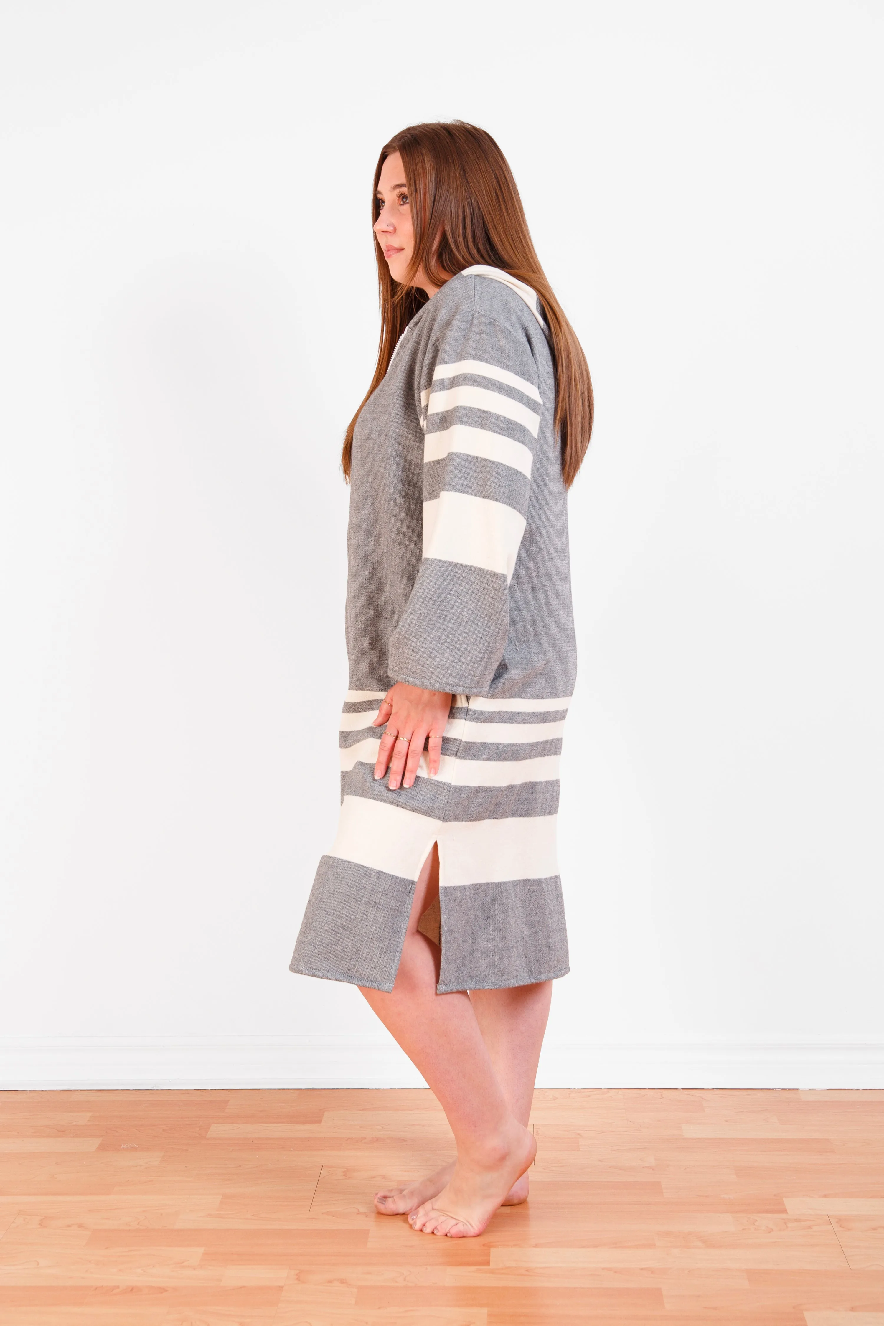 THE GALE | Unisex Terry Lined Zip Poncho sold by Tofino Towel Co product image thumbnail 4