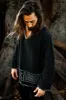 KAURI LONG Sleeve Black Mens Top Handmade Muscle Gypsy Earthy Shirt, Tribal Jungle Natural Savage Festival Rave AJJAYA Nomadic Primitive sold by Ajjaya