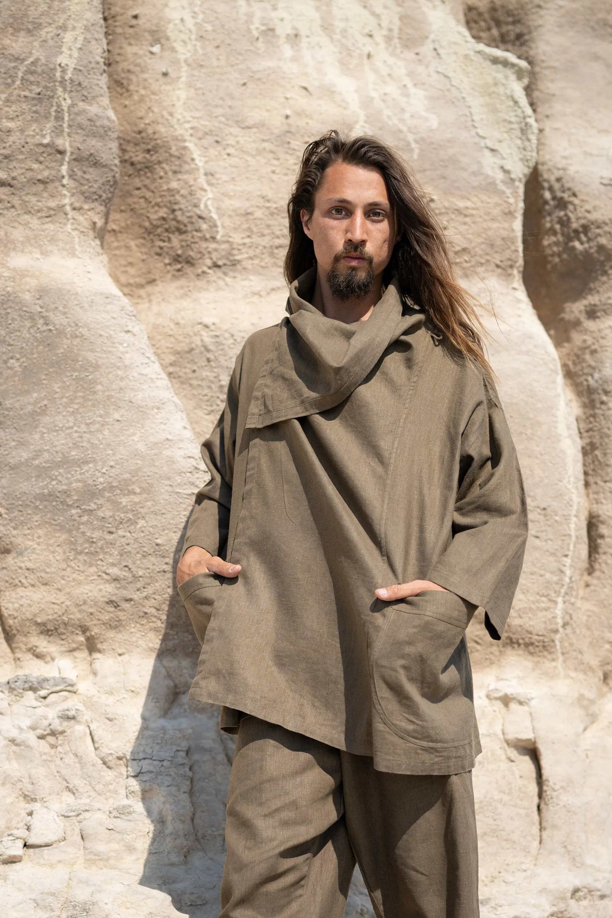 PAKEHA Organic Hemp Top Shirt - Sage Green sold by Ajjaya product image thumbnail 4