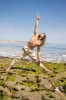 KOWA Organic Hemp Pants Beige Trousers with Two Pockets Yoga Sustainable Eco Friendly Festival Ceremony Boho Comfortable AJJAYA sold by Ajjaya