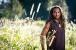 Mens Sleeveless Tank Top DHATU Cotton Shirt Slashed Open Sides Brown Semi See Through Breathable Tribal Gypsy Alternative Festival AJJAYA sold by Ajjaya