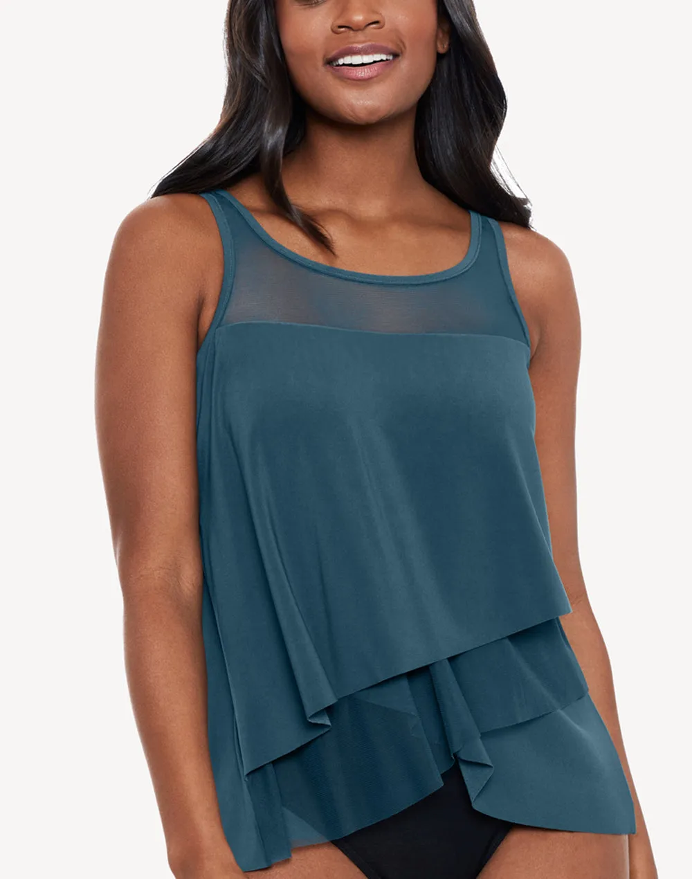 Illusionists Mirage Tankini Top sold by swimco