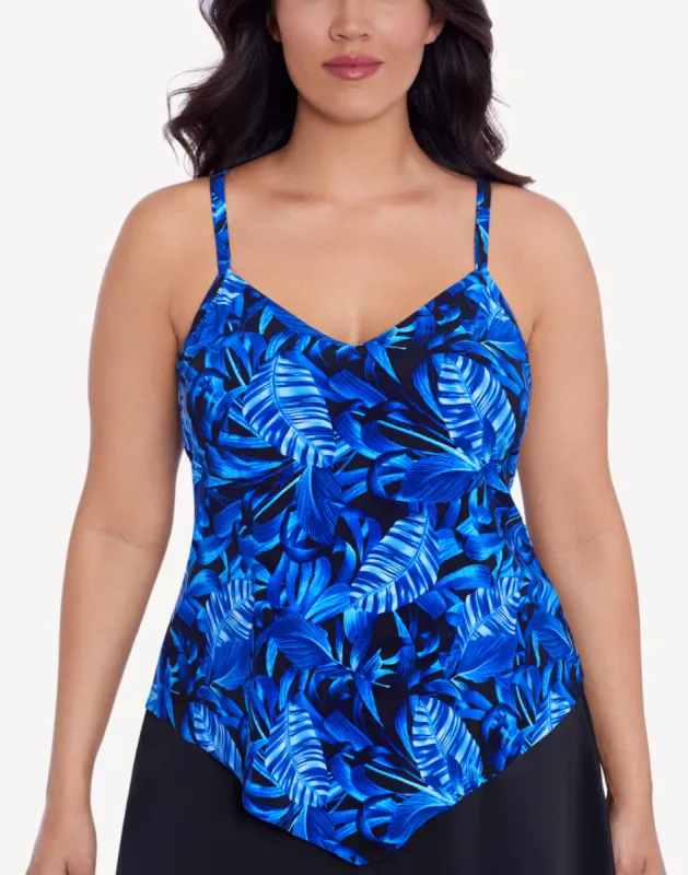 Hidden Tropics Hank Tankini Top sold by swimco