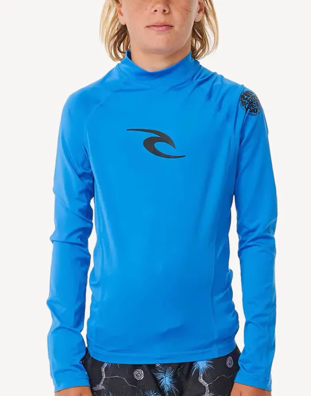 Boys Brand Wave UPF 50+ Long Sleeve Swim Shirt sold by swimco