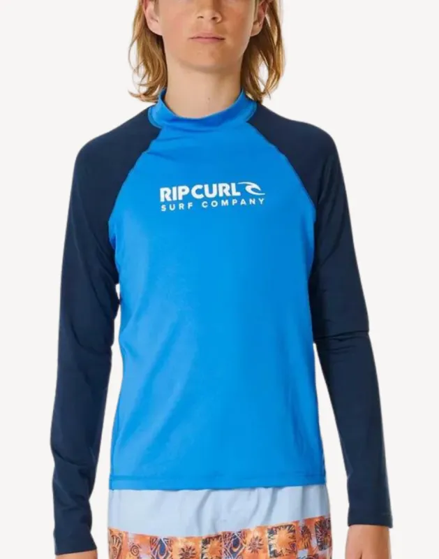 Boys Shock UPF 50+ Long Sleeve Swim Shirt sold by swimco
