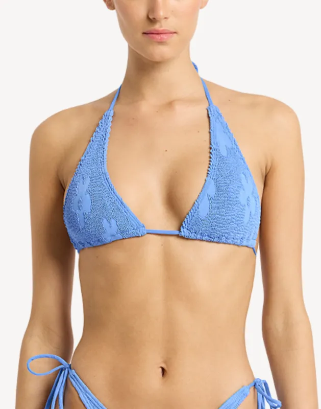 Cornflower Sofie Triangle Bikini Top sold by swimco