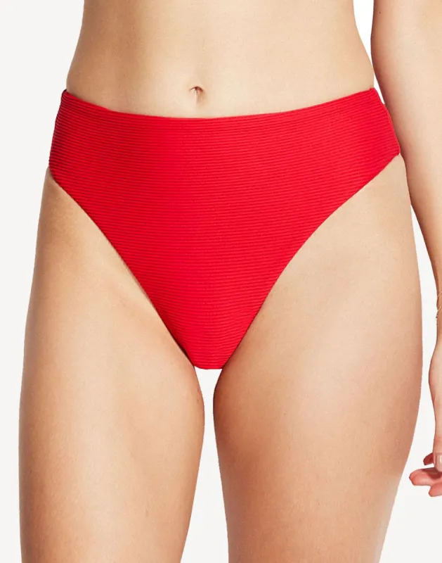 Essentials High Waist Bikini Bottom sold by swimco