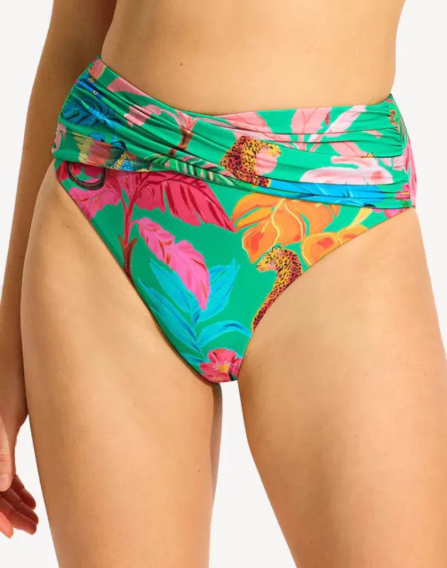 Tropica High Waist Wrap Front Bikini Bottom sold by swimco