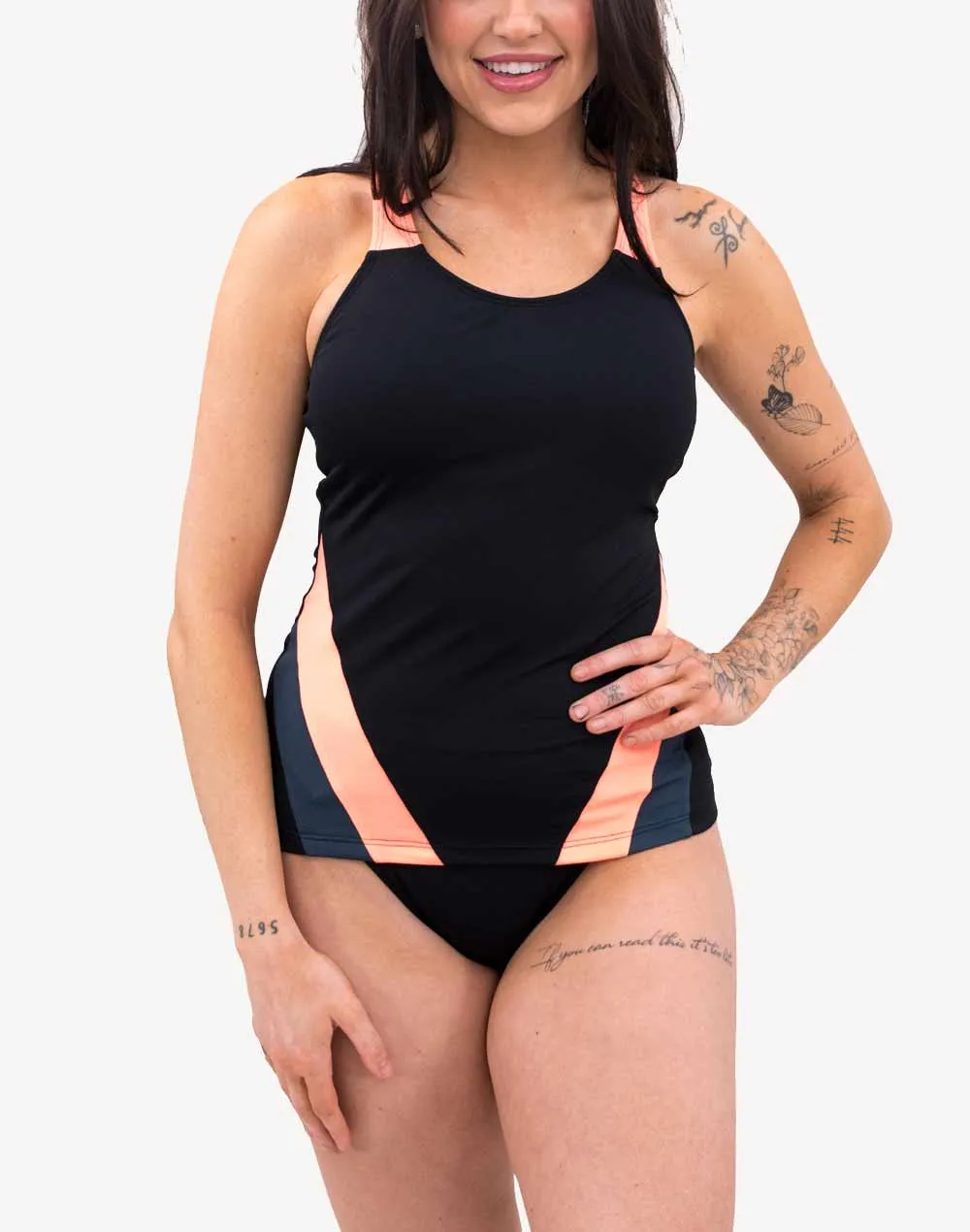 Colourblock Polyester Tankini Top sold by swimco product image thumbnail 3