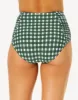 Gingham Side Shirred High Waist Bikini Bottom sold by swimco
