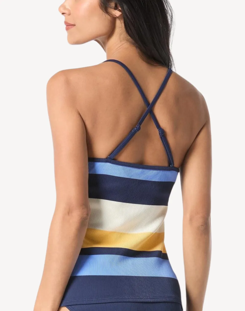 Cabana Stripe Rib Ambition Tankini Top sold by swimco product image thumbnail 2