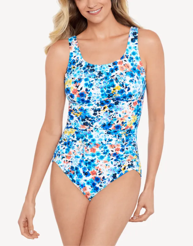 Skip To My Blue Mastectomy One Piece sold by swimco
