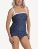 Seaside Dot Bandeau Girl Leg One Piece Swimsuit sold by swimco