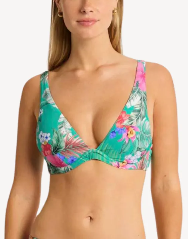 Pacifico Longline Underwire Bikini Top sold by swimco
