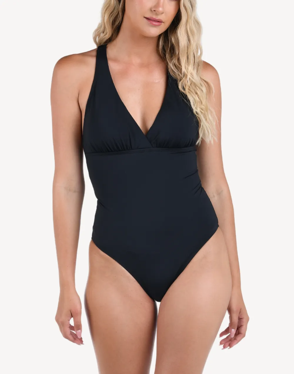 Island Goddess Macrame Back One Piece Swimsuit sold by swimco