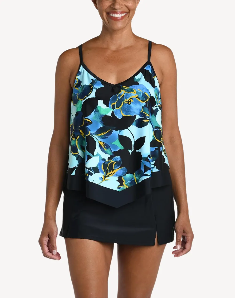 Moonlit Garden Flutter Tankini Top sold by swimco product image thumbnail 3
