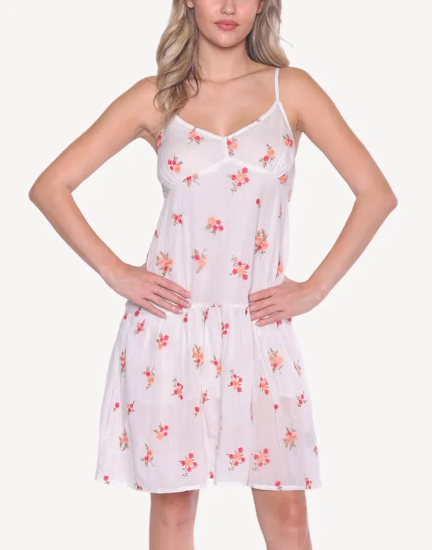 Tiered Embroidery Short Dress sold by swimco