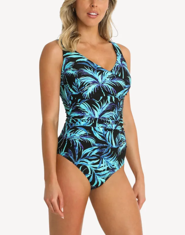 Pina Colada DD/E Twist Front One Piece Swimsuit sold by swimco