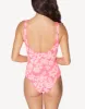 Max Flower Scrunch Moderate One Piece Swimsuit sold by swimco