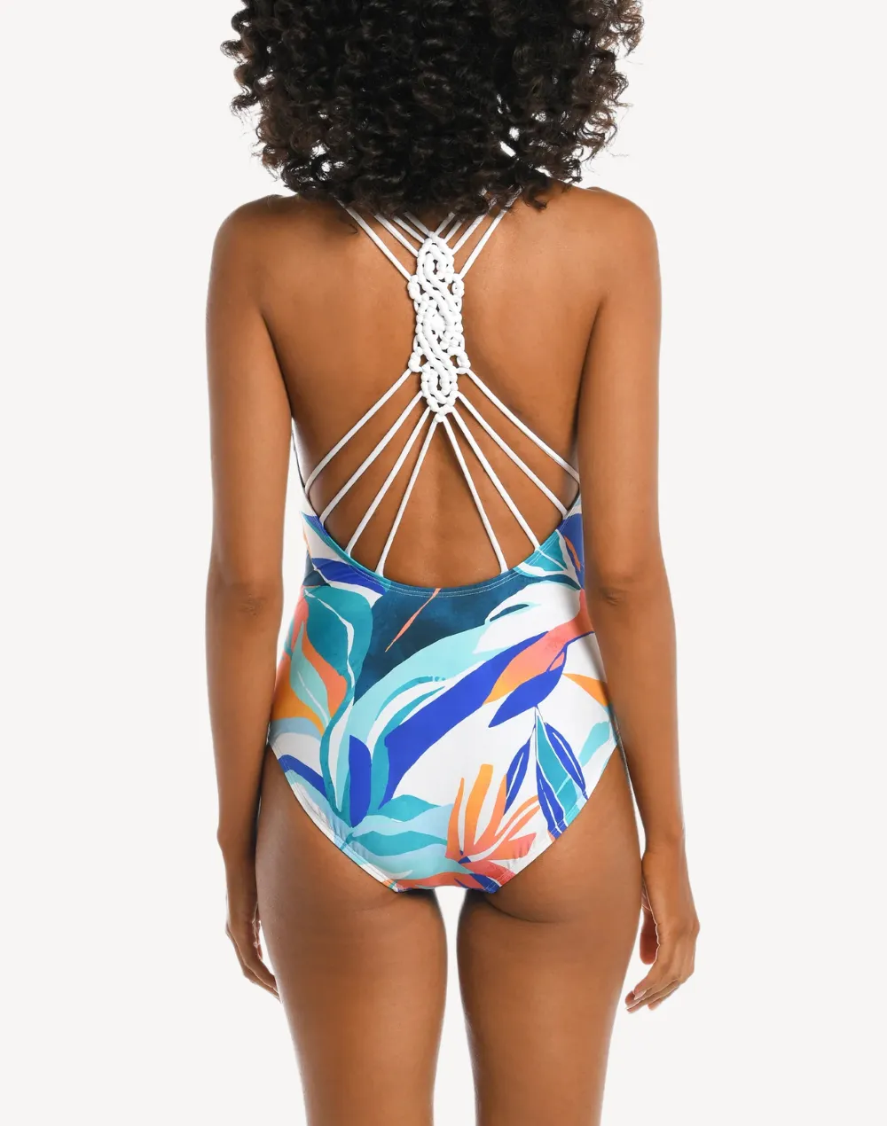 Coastal Palms Macrame Back One Piece Swimsuit sold by swimco product image thumbnail 2