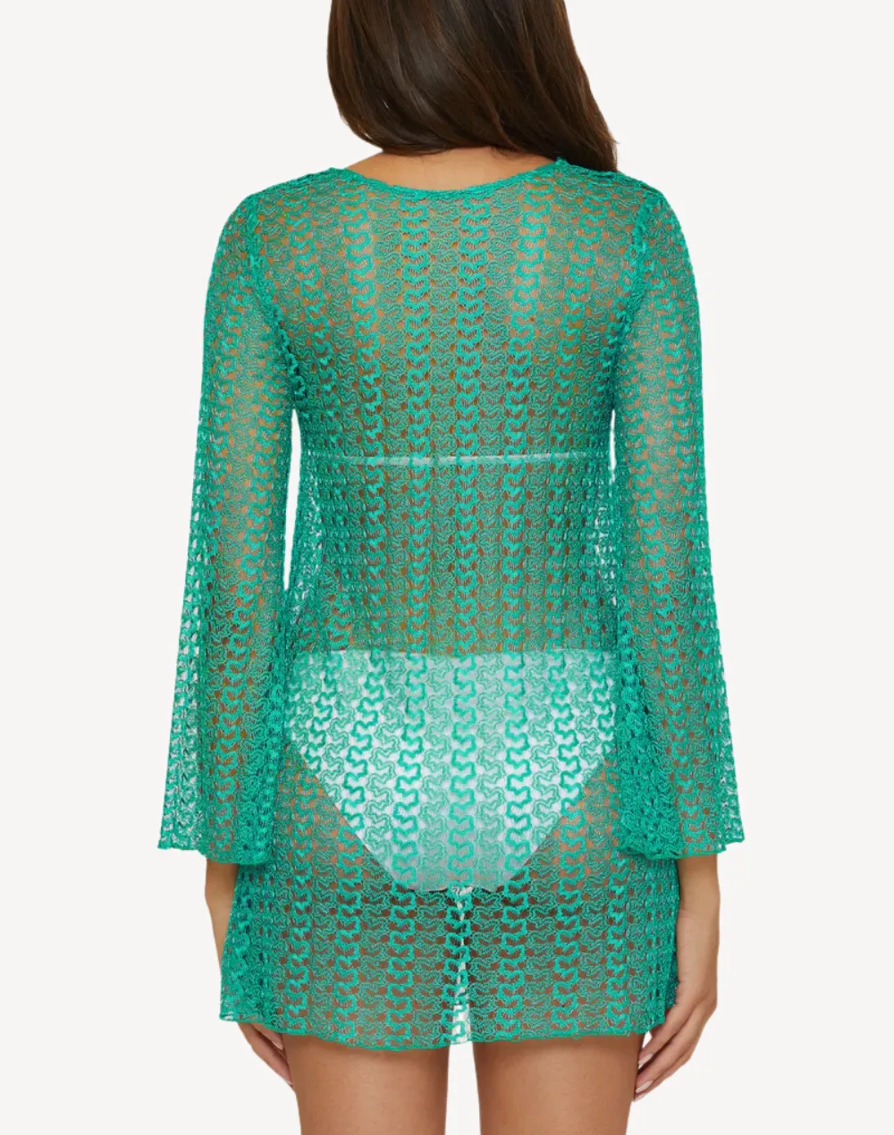 Golden Crochet Tunic Cover Up sold by swimco product image thumbnail 2