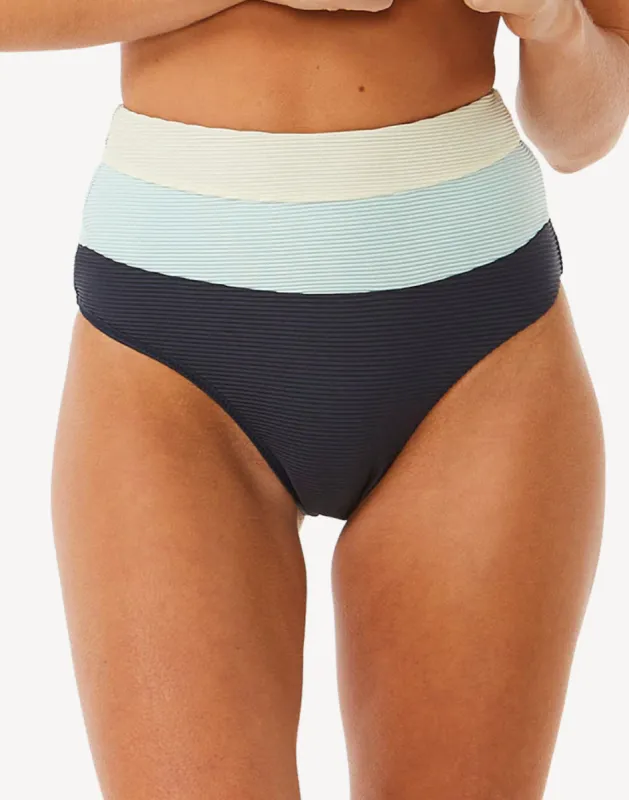 Block Party Spliced Full Bikini Bottom sold by swimco