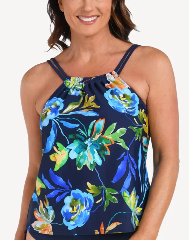 Vineyard High Neck Tankini Top sold by swimco