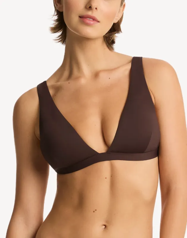 Infinity Longline Triangle Bikini Top sold by swimco