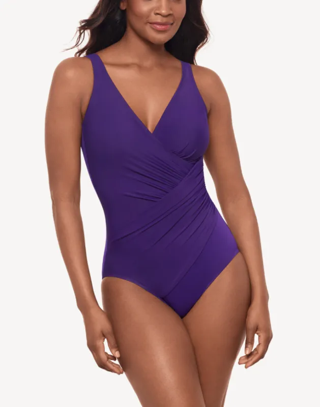Solid Oceanus One Piece Swimsuit sold by swimco